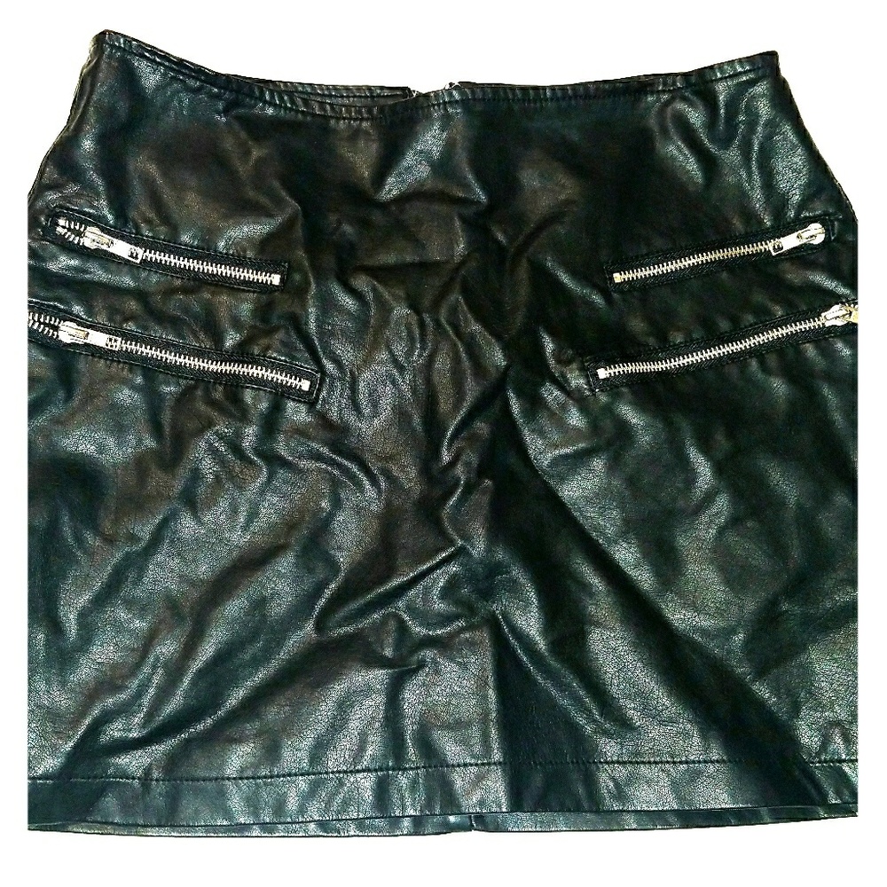 Cute leather mini skirt from Forever21